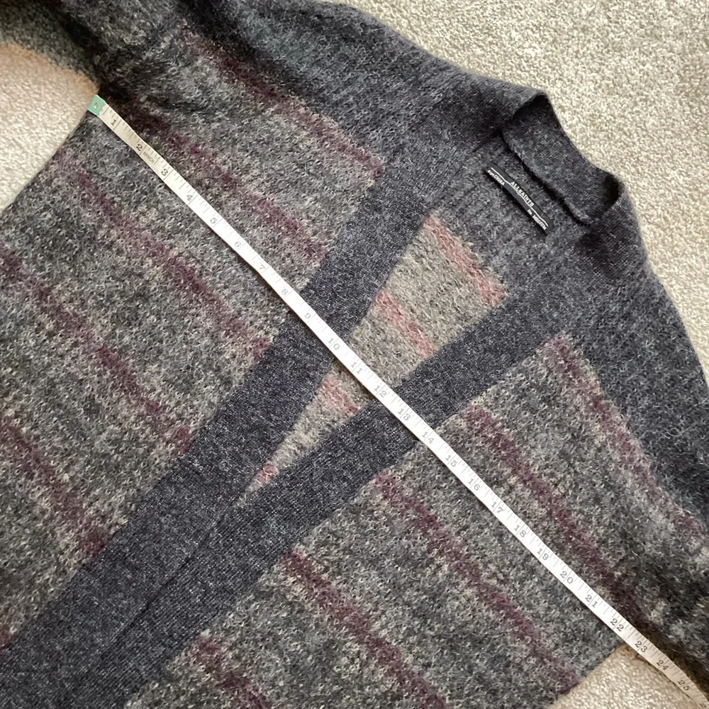 AllSaints Women's Kaff Mohair Blend Cardigan Sweater Knit Asymmetrical Medium - Picture 7 of 7